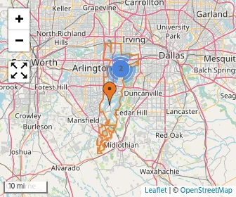 Area schools map